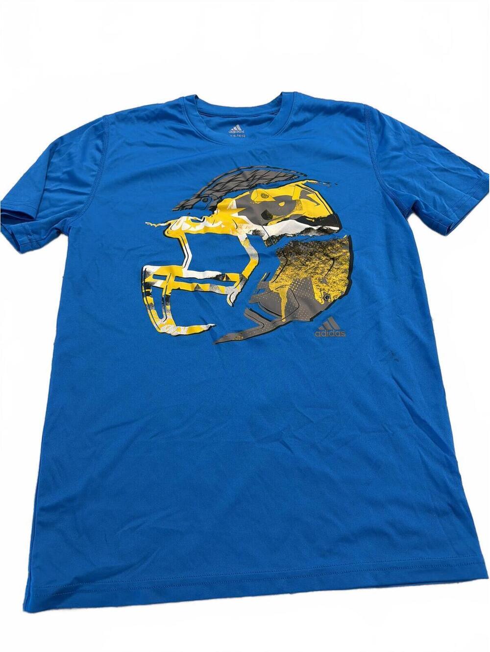 Adidas Boys Large Blue Graphic T-Shirt